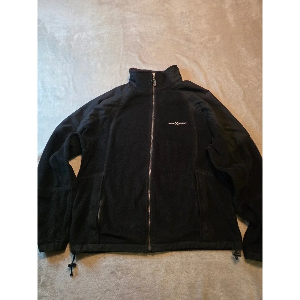 ZeroXposur Jacket Size L Black Mens Fleece Full Zip Outdoor Hiking S16 Box 30